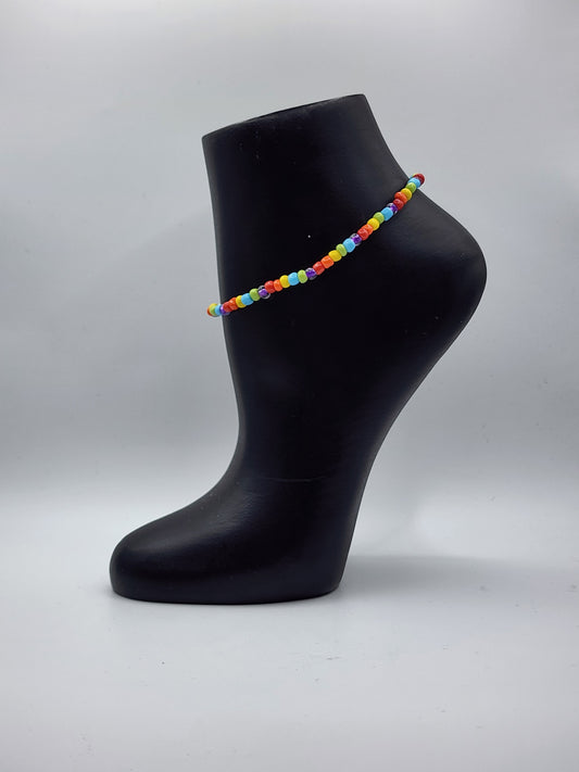 Rainbow anklet